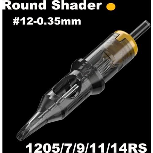 Tattoo Needles Revolution Cartridge Round Shader#12 (0.35mm) Stable premium fine needles for Tattoo supply