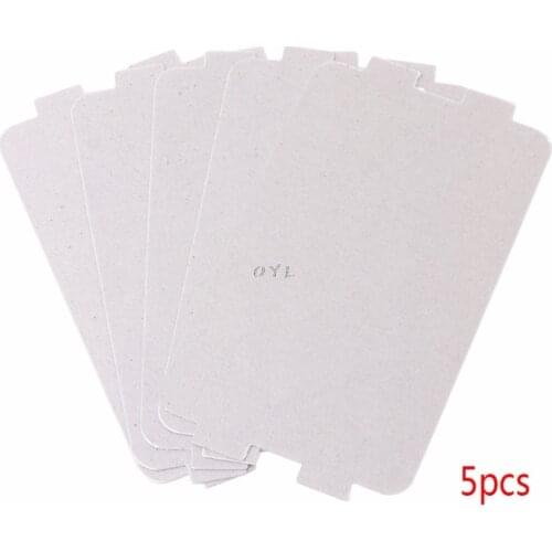 5Pcs Microwave Oven Mica Plate Sheet Thick Replacement Part 107x64mm For Midea