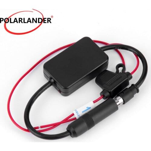 Polarlander Universal Car Radio Aerials Auto FM Antenna Amplifier Signal Amp Booster 12V Radio FM for M/arine Car Vehicle Boat