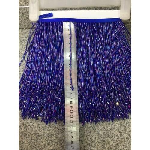 Stock tassel 5 yards/bag ym308# 15 cm deep blue tassel and pendant stock come in new colors for sawing dress fringe trim