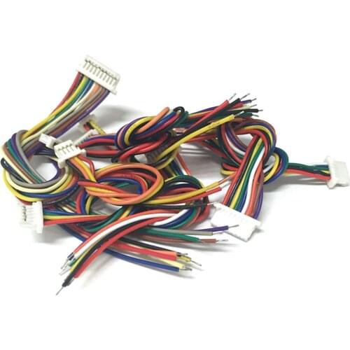 100PCS SH1.0mm Electronic Wire Cable Connector JST 2/3/4/5/6/7/8/9/10Pin Electronic Line Single Connect Terminal Plug 28AWG 10cm