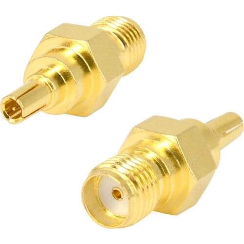 2 Pieces RF coaxial adapter SMA female to CRC9 male Goldplated connector for HUAWEI 3G USB Modem