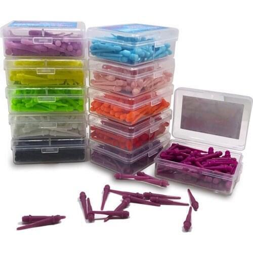 80pcs / box General Dart Head Soft Dart Head Available in Many Colors for Indoor Entertainment Darts Accessory