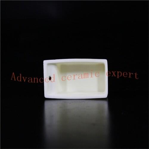 99.5%Al2O3 High Purity and Thermal Square Corundum Melting Pot L100*W40*H24mm/Alumina Ceramic Boat Crucible /Ceramic Refractory