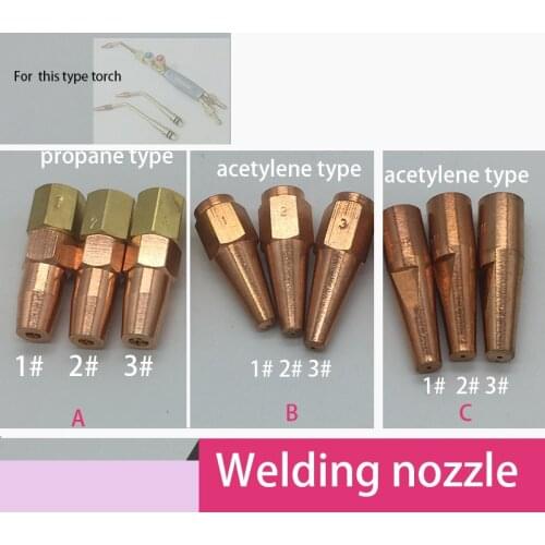 Acetylene propane welding nozzles welding tips for welding cutting torch