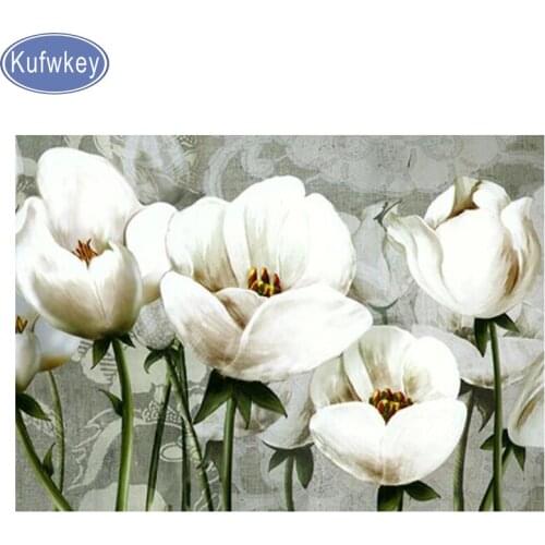 Full Drill DIY 5D Diamond Painting square diamond Embroidery Painting Blooming Poppy Floral Cross Stitch picture rhinestones art