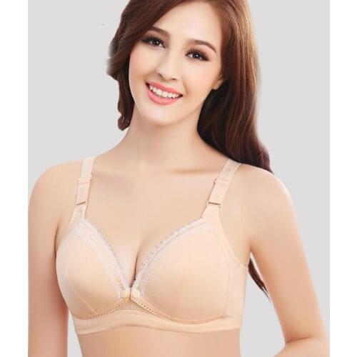 Women Push Up Bra Vs Underwear Gather 3/4 Cup Double Push Up Bra Nursing Bra Cotton Lace Sexy Self Adhesive Push Up Bra Gather