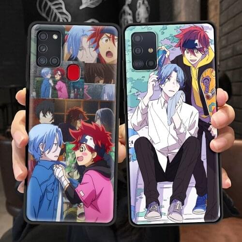 Black Case For Samsung Galaxy A51 A71 A21s A12 A31 A72 Soft Coque A52 A32 A41 Trend Painted Phone Cover Sk8 The Infinity Ainme