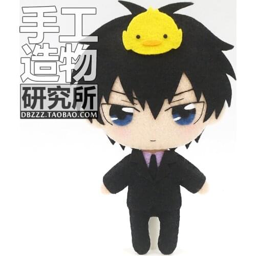 DIY Handmade Anime HITMAN REBORN Sawada Tsunayoshi Rokudo Mukuro Cosplay Material Package Mini Plush Doll Keychain Pendant Toy