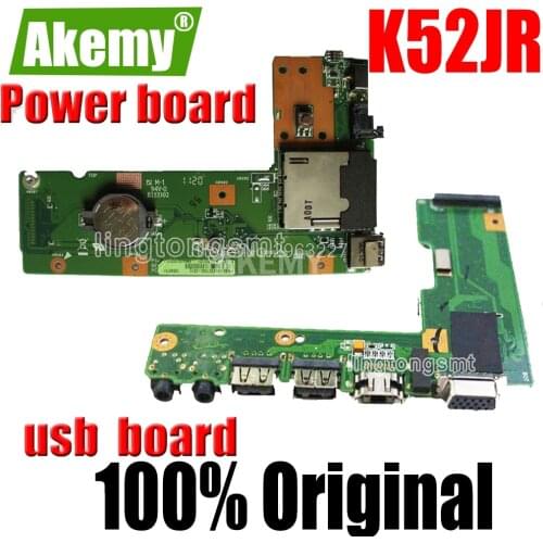 For Asus K52 X52J A52J K52J K52JR K52JT K52JB K52JU K52JE K52D X52D A52D K52DY K52DE K52DR Audio USB IO board DC Power board