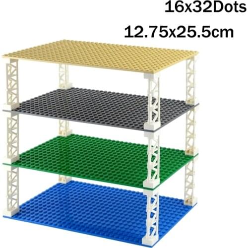 32*16 Dots Double-sided Base Plate Classic Small Bricks Baseplates Building Blocks Compatible with Leduo Construction Toys Set