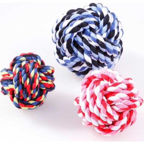 Pet Toy Creative Bite-resistant and Wear-resistant Cotton Rope Ball Dog Toy Teeth Cleaning Pet Supplies Fun