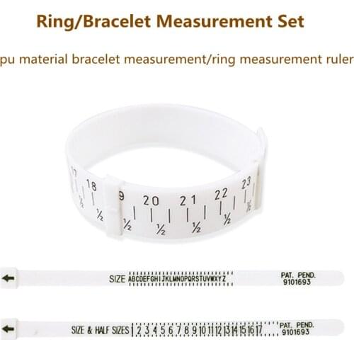 Finger Ring Sizer Measurement Scales Kit Tools Ring Sizes Belt Gauge Sizing Measuring Tool Set Measurer For Bracelet UK US EU