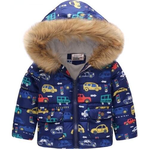 2021 Autumn Winter Baby Boys Jacket For Girl Coats Cotton Hooded Girls Jackets For Boys Coat Kids Outerwear Children Clothing