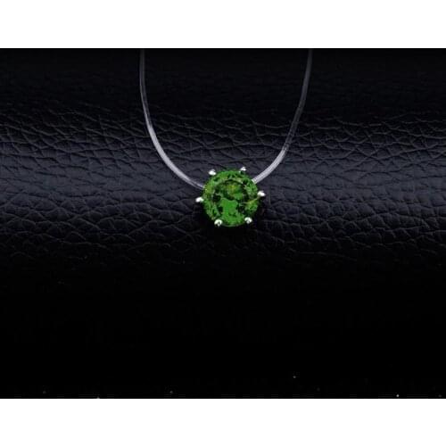 Hot Sale Teardrop Pendant Necklace 2018 Transparent Fishing Line Jewelry Necklace Clavicle Invisible Woman Pendant Necklace