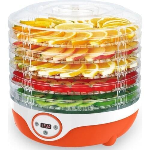 Mini 5 Layer Food Dehydrator Household Snacks Fruit Vegetable Dehydration Drying Machine Small Pet Food Dryer 200W 220V