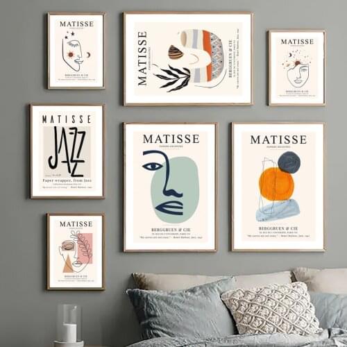 Henri Matisse Poster Abstract Geometric Figure Meditation Wall Art Canvas Painting Nordic Modern Wall Decor Pictures for Room