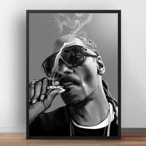 Snoop Dogg Poster Singer Star Music Prints Wall Art Gangsta Rap Hip Hop Rapper Posters Wall Pictures For Living Room Home Decor