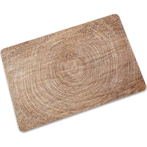 Dropshipping Wood Series Doormat Thin Rubber Rug Anti-slip Bath Mat Entrance Door Mat Carpet Floor Mat