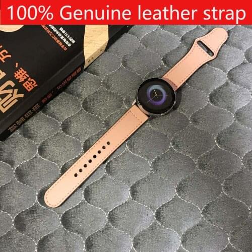 20mm 22 genuine leather band for samsung galaxy 46 42 s2 s3 Vivo watch gear sport Huawei GT 2E strap Ticwatch s pro wristband
