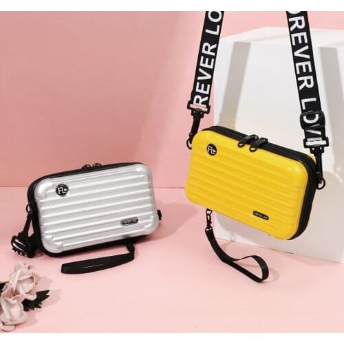 Luxury Hand Bags for Women 2021 New Suitcase Shape Totes Fashion Small Luggage Bag Women Famous Brand Clutch Bag Top-Handle