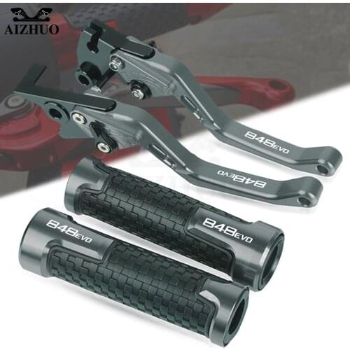 Brake Clutch Levers Motorcycle FOR DUCATI 848 EVO 2007-2013 2012 2011 2010 CNC Aluminum Handlebar Handle Hand Grips Accessories