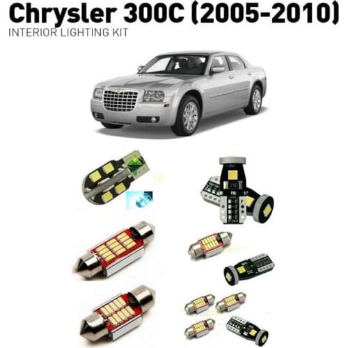 Led interior lights For Chrysler 300c 2005-2010 12pc Led Lights For Cars lighting kit automotive bulbs Canbus