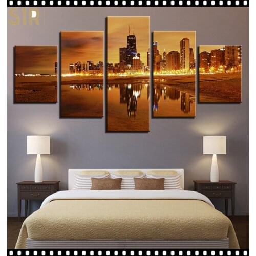 World Famous Architecture Beauty HD Five Wall Painting Decorative Painting Anime Posters Wall Decor Anime Decor Room Decor