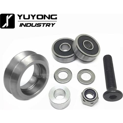 High precision CNC Metal Dual v wheel kits for V-slot C-Beam linear rail system