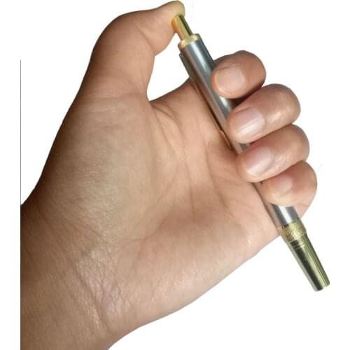 1pcs Stainless Steel Lancet Point Pen Cupping Bloodletting Pen Acupuncture Massage Needle Holder For Blood Glucose Meter Test