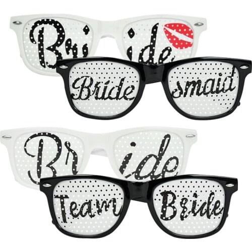 1pc Bride Plastic Glasses Bride To Be Photo Props Eyewear Bachelorette Hen Party Glasses Bridal Shower Wedding Party Supplies