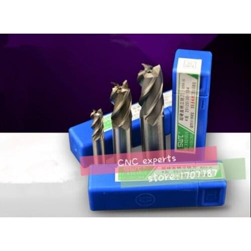 10pcs/set 4F-6.5~10.0MM HSS&Aluminium endmill milling cutter CNC Bit Milling Machine tools Cutting tools.Lathe Tool,router bit