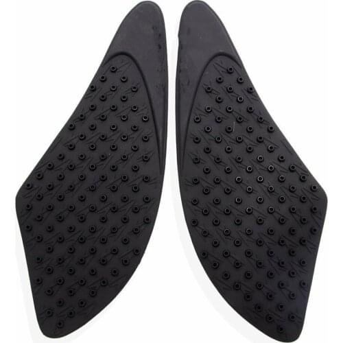 2x Black Tank Traction Pad Side Gas Knee Protector For Kawasaki 2007-2008 Ninja ZX-6R