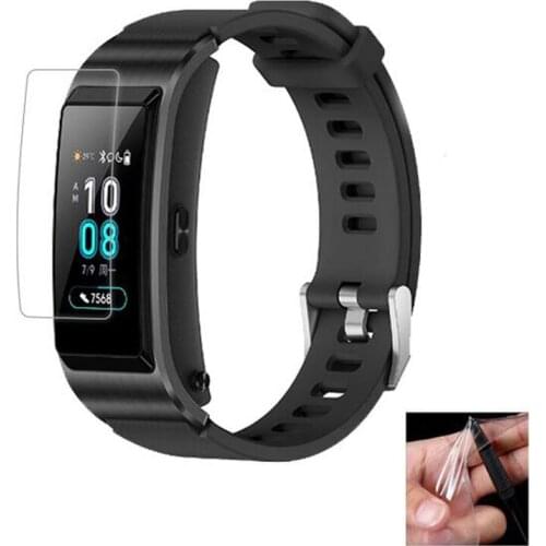 2pc Anti-shock Soft TPU Clear Protective Film Guard For Huawei TalkBand Talk Band B5 Smart Wristband Full Screen Protector Cover