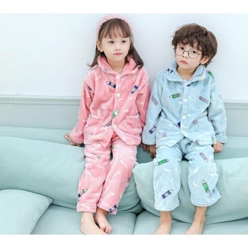2020 Children Clothes Sleepwear kid homewear Cartoon Print Casual Tops+pants Pajamas 2pcs Sets Baby Boy Girl Pajamas KL5