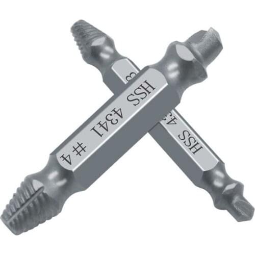 2021 New 6pcs/set HSS Screw Extractor Drill Bit Broken Damaged Bolt Remover Removal Easy