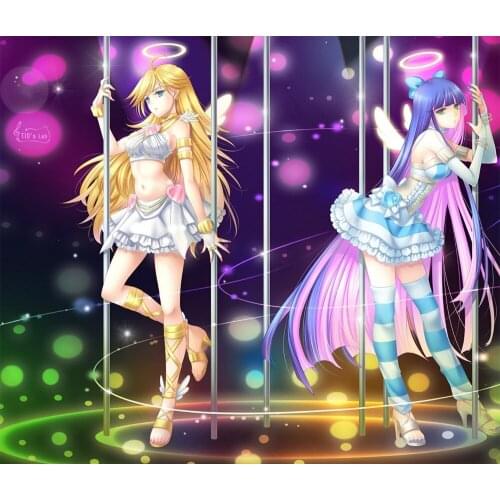 5d diamond painting Anime Panty Stocking With Garterbelt square diamond embroidery Cross stitch rhinestones Wedding decoration