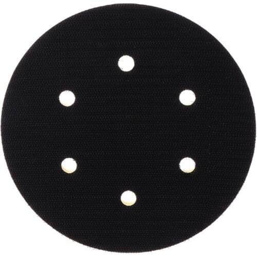 6 Inch 6 Holes Backup Sanding Pad Sanding Disc Backing Pad 5/16"-24 Thread Hook and Loop Abrasive Tools Grinder Accessories