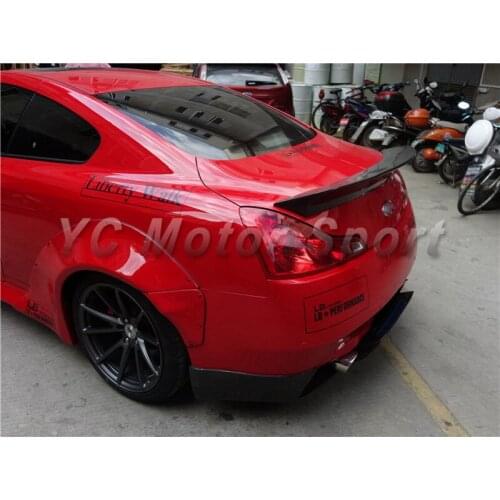 Car Accessories Carbon Fiber Rear Spoiler Fit For 2008-2013 G Series V36 Coupe LB P LB Works Trunk Spoiler Wing