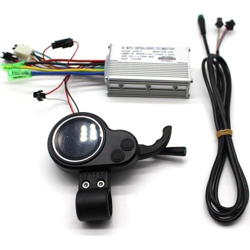 Electric Scooter Brushless Controller with Rainproof LCD Display Control Panel and Electric Bicycle Shift Switch Accessories