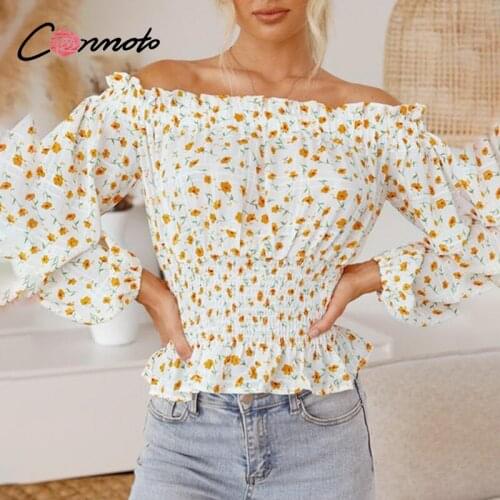 CONMOTO Womens Chiffon Blouses