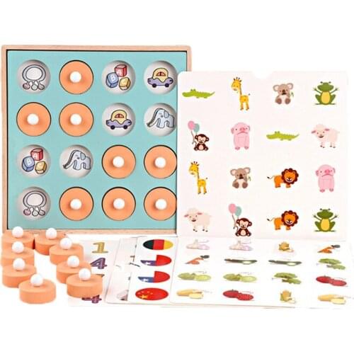 Baby Montessori Memory Match Toys Chess Game Baby Early Educational Family Party Casual Interaction Game Toys Gift for Children