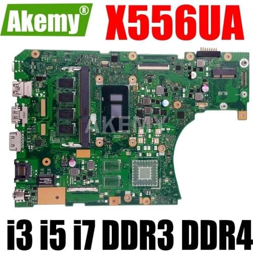 For Asus X556U X556UA X556UAK X556UAM X556UJ X556UV X556UF X556UR X556UB Mainboard X556UQ laptop Motherboard i3 i5 i7 DDR3 DDR4