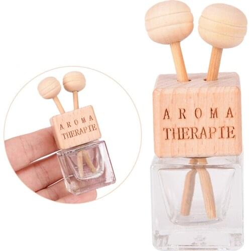 Essential Oils Car-styling Perfume Pendant Hanging Glass Bottle Auto Ornament Car Ornaments Car Perfume Bottle Air Freshener 1pc