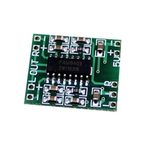 Glyduino PAM8403 Super Mini Digital Amplifier Board Class D 2 * 3W High-efficiency 2.5 to 5V Power Amplifier Board