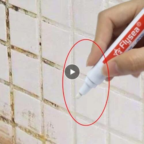Tile Grout Pen Repair Waterproof Color Tile Refill Grout Paint Edgers Bathroom Porcelain Filling Mouldproof Paint Clean Agent