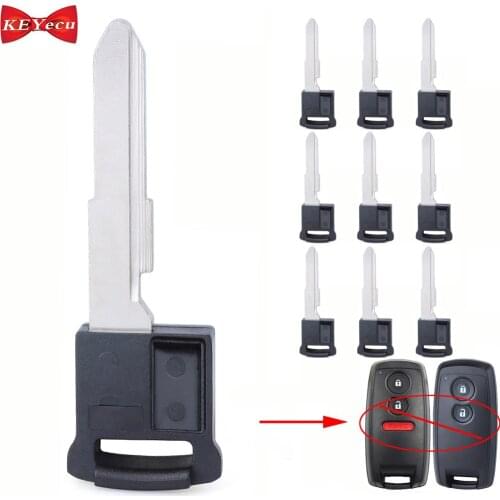 KEYECU 10pcs for Suzuki SX4 Grand Vitara Swift XL-7 XL7 Remote Key Blade Uncut Blank for KBRTS003
