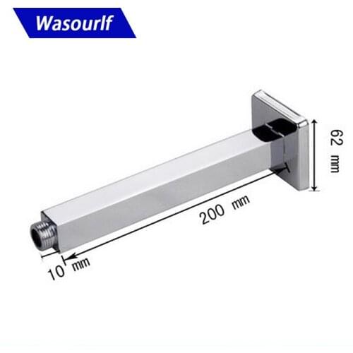 WASOURLF Rain Shower Arm Pipe Wall Mounted Shower Arm with Chrome Plated Brass Material Bath Bathroom Hardware