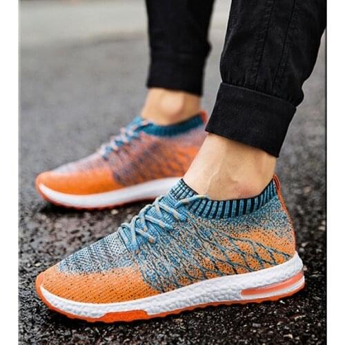 2019Men Shoes Beathable Air Mesh Men Casual Shoes Slip on Summer Sock Shoes Men Sneakers Tenis Masculino Adulto Plus Size 46