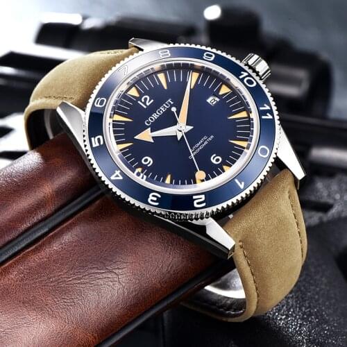 CORGEUT 2021 Sapphire Glass 41MM Ceramic Bezel NH35A Mechanical Watches 100m Waterproof Classic Fashion Luxury Automatic Watch
